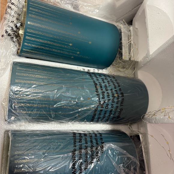 Other - Teal Starry Tumbler Set